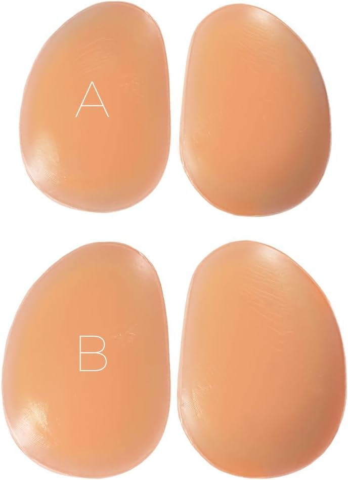 Bubbles Bodywear Silicone Butt or Hip Pads Inserts, Replacement Pad Inserts for a Realistic Look and Feel