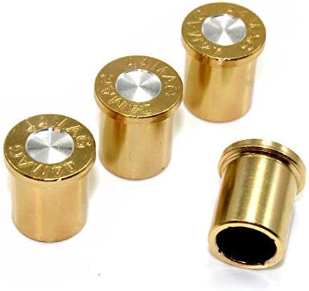 44 Mag Bullet Tire/Wheel Air Stem Valve Caps Set for car-truck-hot rod-bike