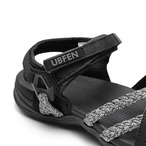Image of UBFEN Womens Hiking Comfortable Sport Sandals Outdoor Walking | Casual Lightweight Water Sandals with Adjustable Straps Arch Support for All-day Wear, Beach, Vacation, Adventure, Camping