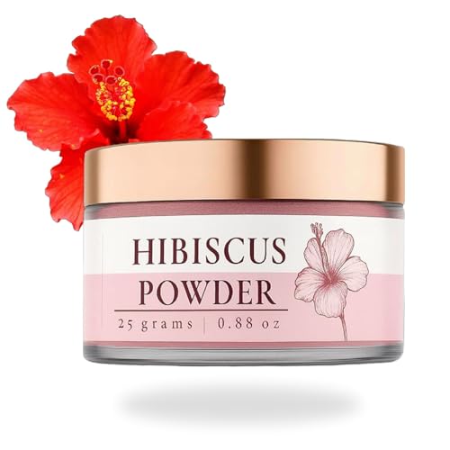 Image of LUSHR Hibiscus Powder For Face Pack - 25 g (100% Hibiscus Powder)