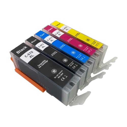 Cartouche PGI670XL CLI671XL jaune haute capacité pour des couleurs éclatantes