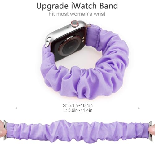 Image of Scrunchie Band Compatible with Apple Watch Bands 42 /44 /45 /46 /49mm,S