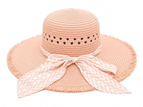 Image of Summer Medium Brim Floppy Beach Straw Hats for Women
