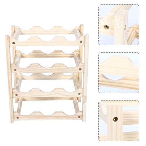 Soporte de vino de madera Unomor para 1 botella miniatura 6