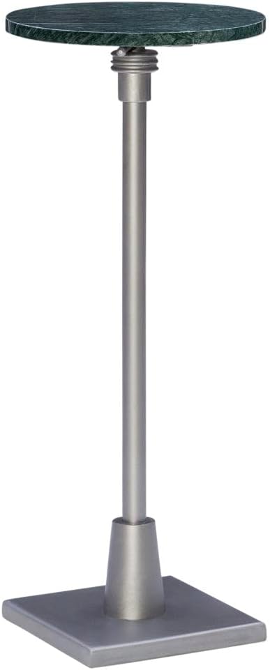 Amazon.com: Linon Amyn Green Marble Adjustable Drink Table with Silver Finish D1462A21S : Home ...