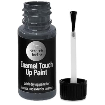 Scratch Doctor Enamel Touch Up Paint 15ml Easy and Quick Drying Suitable for Kitchen Appliances, Bathroom, Metal, Radiator, Fridge, Shower, Sink (Anthracite Grey)
