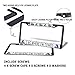 HOSNYE I Go Where I'm Towed License Plate Frame Black 2 Pcs Black Camper Vans Blue Tent Metal Cute Licenses Plates Frames Licenses Plate Covers Car Tag Frame for Women Men US Vehicles, 12 x 6 Inch