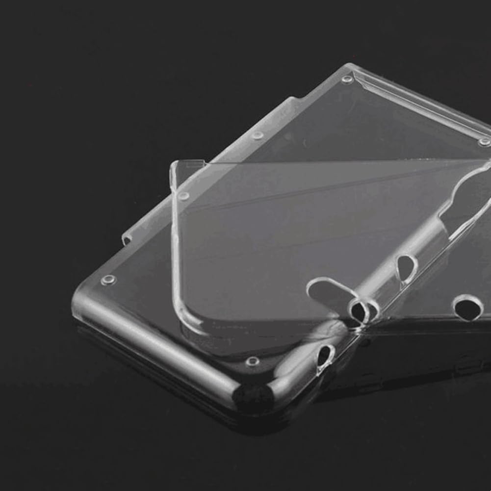 Hzxkqmil Etui Ochronne dla Nintendo New 3DS XL LL, Przezroczysta Twarda Obudowa Osłona Ochronna + 1 Zestawy Foli Ochronnych na Ekran dla New 3DS XL/LL Konsoli