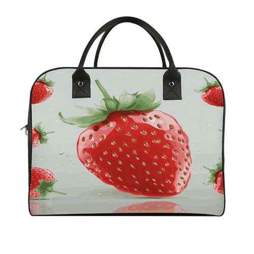 Maletín liviano para laptop unisex color fresas miniatura 3