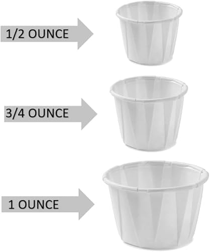 Miniatura 8 de Vakly Vasos de papel desechables pequeños para medicina de soufflé de 12 onza paquete de 1000 tazas para distribución de medicamentos, píldoras,