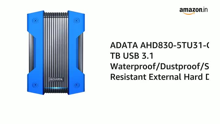 ADATA HD830 USB 3.1 Military-Grade 5TB Portable External Hard