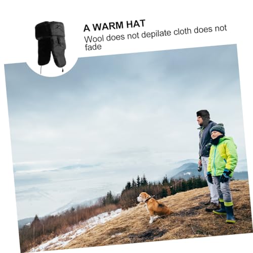 Chapeau Trapper Réversible SOIMISS Bonnet Anti-Vent avec Cache-Oreilles de Ski - 4