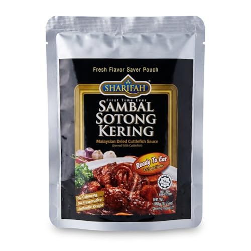 Sambal Sotong Kering – Salsa Asiatica di Calamaro Secco e Peperoncino – Pronta da Mangiare – 180g