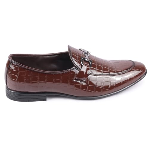 Image of FAUSTO Men Party Formal Slip On Loafer Shoes
