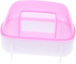 CIYODO Banho De Areia Hamster Banheiro De Areia Hamster Casa De Banho De Areia Banheiro De Areia Para Hamster Tons De Terra Conjunto De Chinchila Perolado Chinchila Hamster De Banheiro