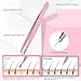 NICEMOVIC 7 Pcs Tweezers Set for Eyebrow, Stocking Stuffers for Teen Girls Women Adults, Tweezers Kit for Women Facial Hair with Scissor & Brush, Christmas Gifts for Women Teens Girls Beauty Gifts
