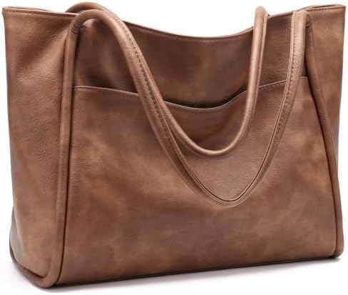 GAEKEAO Handtasche Damen Groß Shopper Tasche Tote Bag Schultertasche Wasserdichte Laptoptasche PU Leder mit Reißverschluss Innentasche Schultertaschen Arbeitstasche Reisetasche