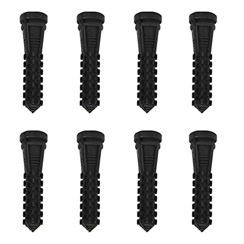 Pena de Borracha Arrancando Dedos Aves Remoção de Pêlos Vara Substituição 50 Peças (Preto)