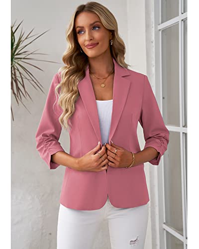 Image of LookbookStore 3 /4 Sleeve Blazers for Women Business Casual Fitted Jackets