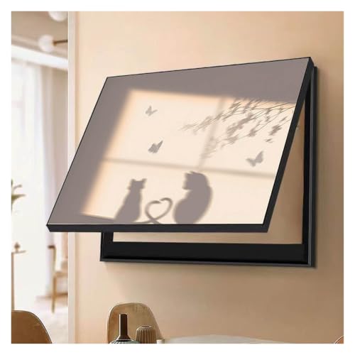 Tableau électrique mural camouflé par ce cache décoratif boîte à fusibles C