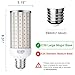 AuzerLighting 60W LED Corn Light Bulb, Large Mogul E39 Base, 6000-Lumen, 6500K Daylight Cool White,LED Bulb for Factory Warehouse Barn Garage Shopping Mall Supermarket Large Area AC85V-265V
