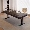 Simple Height Adjustable Electric Desk, Sit Stand Up Desk, Modern Liftable Standing PC Workstation for Home Office Writing(M)