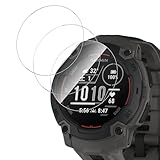 【3枚入り】For Garmin Instinct E 45mm フィルム 強化ガラス 高透過率 高タッチ感 Greerass 保護フィルム 旭硝子素材 飛散防止 衝撃吸収 撥水撥油 指紋防止 自動吸着 気泡レス 貼り付け簡単