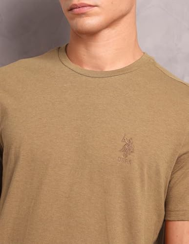 Image of U.S. Polo ASSN. Mens Crew Neck Embroidered Logo I633 Lounge T-Shirt - Pack of 1