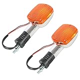 WFLNHB 2 PCS Motorcycle Turn Signals Blinker Light Replacement for Honda Shadow VTX Steed Rebel Magna 250 400 750