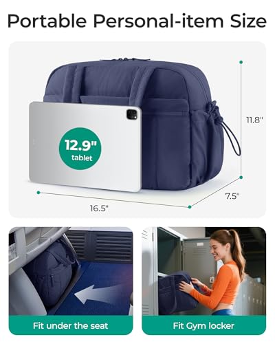Image of BAGSMART Gym Bag for Women, Duffle Bag for Travel with Wet Pocket, Lightweight Carry on Weekender Duffel, Water Resistant