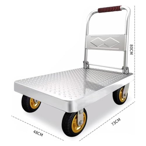 Carretilla plegable multiusos 73x48 cm con ruedas miniatura 2