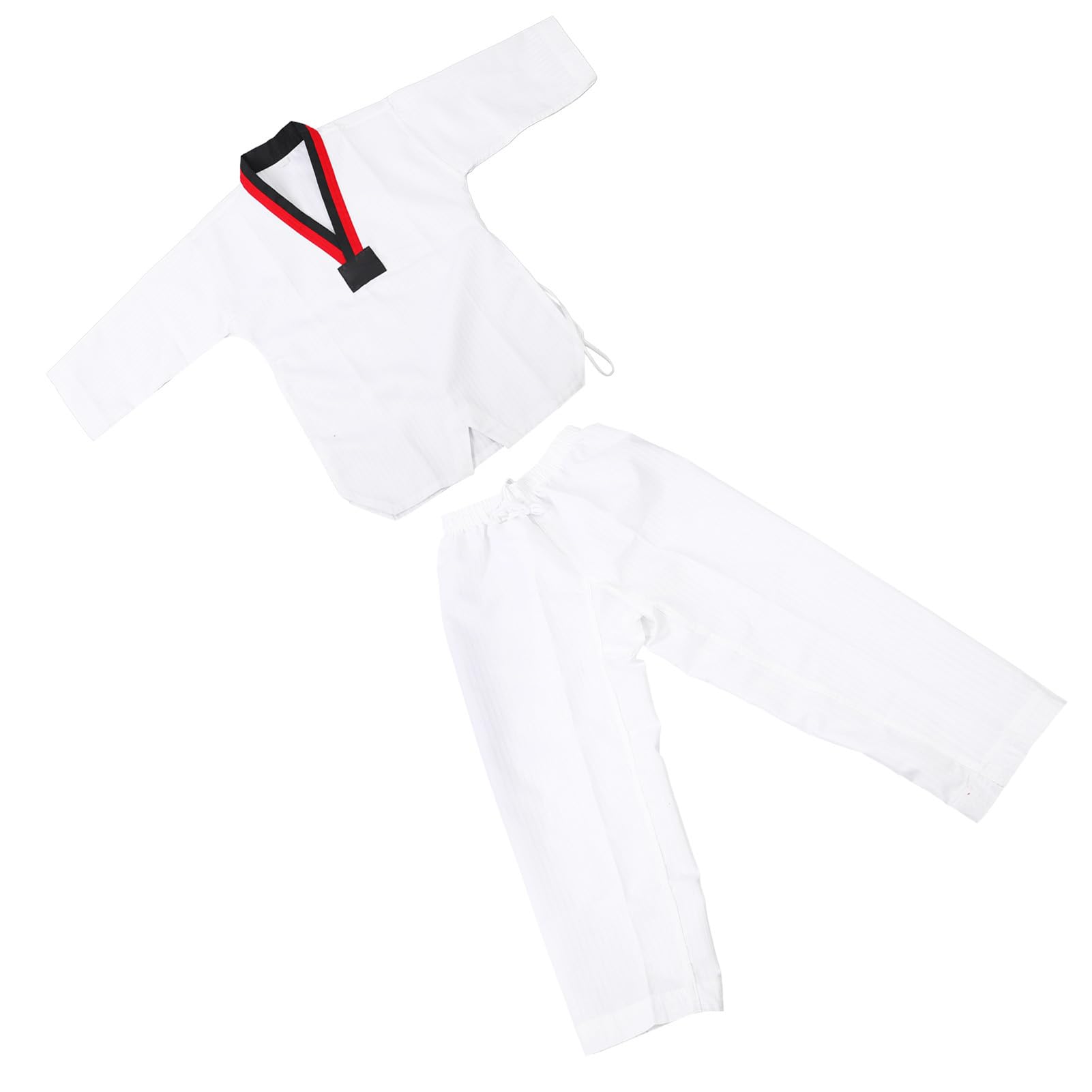 Uniforme Tradicional de Taekwondo, Uniforme de Taekwondo Ventilado de Algodón Duradero, Ampliamente Utilizado, Cómodo y Suave para Entrenamiento de Artes Marciales (M)