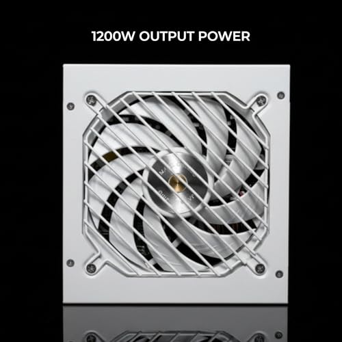 MPB1200PSI, Alimentatore PC Full Modular 1200W, 10 Anni di Garanzia, 80Plus Gold 90%, Ventola SI Extreme Silence, Tecnologie AI2-RPM, DC-DC e SMD, ATX 3.1 e PCIe 5.1 Bianco - Alimentatore - Immagine 4
