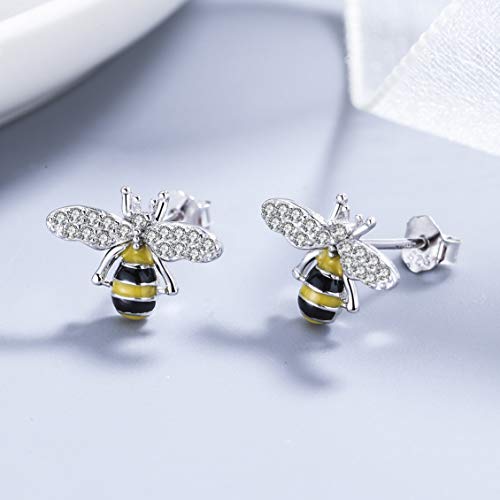 Belons - Orecchini a perno da ragazza, in argento