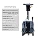 Emotor 15'' Foldable Walk Behind Floor Scrubber Machine Hand Push Scrubber Machine for Industrial Commercial Usem,Upgrade Automatic Water Flow, Machine Size 32