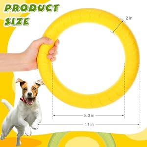 Liliful 4 Pcs Outdoor Dog Toy Dog Ring Toy Dog Flying Discs Dog Chew Toy Dog Playground Equipment for Small Medium Large Dog Training Fetching Throwing Catching Interactive Play, 4 Colors Liliful 4 Pcs Outdoor Dog Toy Dog Ring Toy Dog Flying Discs Dog Chew Toy Dog Playground Equipment for Small Medium Large Dog Training Fetching Throwing Catching Interactive Play 4 Colors