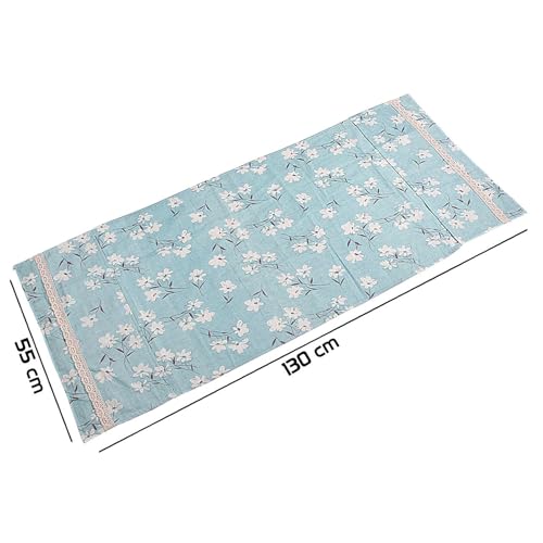 Image of HOKIPO Fridge Cover Top with Pockets, 130 x 55 cm, Blue
