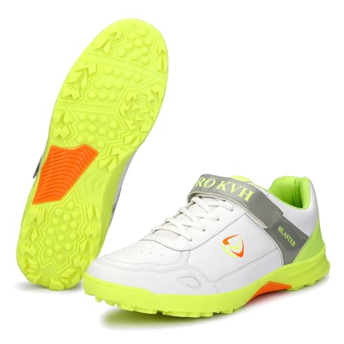 Image of PRO KVH Lightweight Cricket Shoes: Comfort, Grip, and Durability Spikes for Batting, Bowling & Fielding