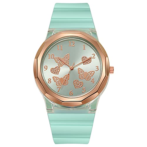 Women's Watch Sleek Minimalist Fashion with Strap Dial Women's Quartz Silicone Strap Watch Gift Watch