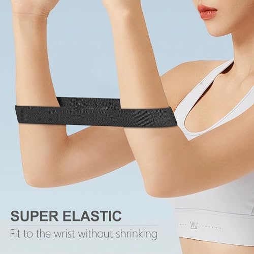 Image of Laband 18mm Braided Stretchy Nylon Watch Band Compatible with Garmin Venu 2S /Venu 3S /Venu 4 41mm /Vivoactive 4S /Vivomove 3S /Forerunner 255S /Forerunner 265S,Quick Release Loop Soft Strap for Women Men