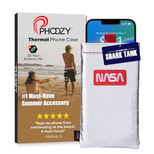 Image of PHOOZY Apollo Thermal Phone Case | Insulated Phone Pouch Extends Battery Life 3X | Heat Resistant Drop Protection | Military Grade Water Resistant | Large | Space