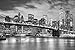 Papier Peint Photo INTISSÉ-NEW YORK-350x260 cm-(1338AE)-Manhattan Pont Brooklyn Bridge Times Square Noir Blanc Colle Inclus Mural Décor Motif Poster Géant Stickers Muraux Optique Moderne Fond Effet