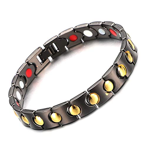 TOUSHI Pulsera De Equilibrio Energético Joyería De Cuidado De La Salud para Hombres Mujeres Imán De Aleación De Cobre Pulseras Brazalete