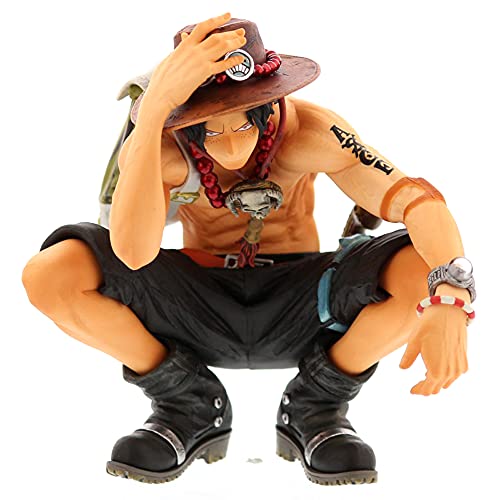 Portgas D. Ace Squat Anime Action Figure（Portgas D. Ace Variable Action Heroes Action Figure） 6.2Inch #TOP20