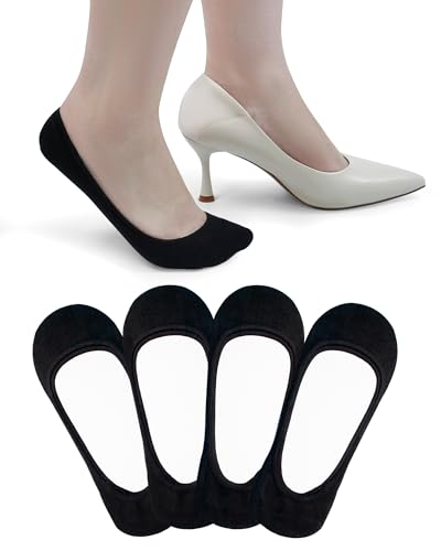 Jane Stone Womens No Show Socks Non Slip Low Cut Invisible Footies Liner Socks