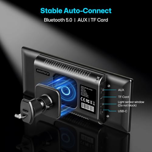 Image of INNOVV V1 CarPlay Screen for Car, 10.3 inch Wireless Apple CarPlay & Android Auto, Plug & Play Magnetic Detachable, GPS Navigation, Mirror Link, Voice Control, Music Play, HD IPS Display, Fits All Cars
