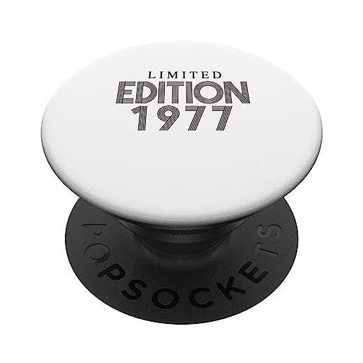 Edición limitada 1977 Cumpleaños 1977 Vintage 1977 PopSockets PopGrip Intercambiable