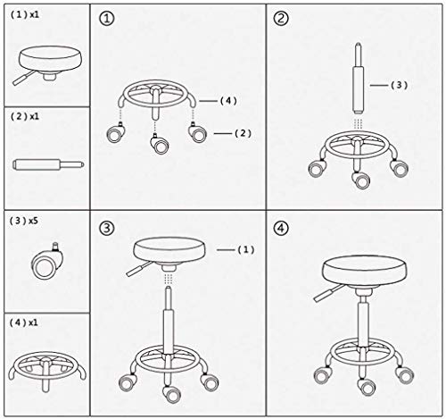 Chaise de douche réglable en hauteur ergonomique et mobile - 3