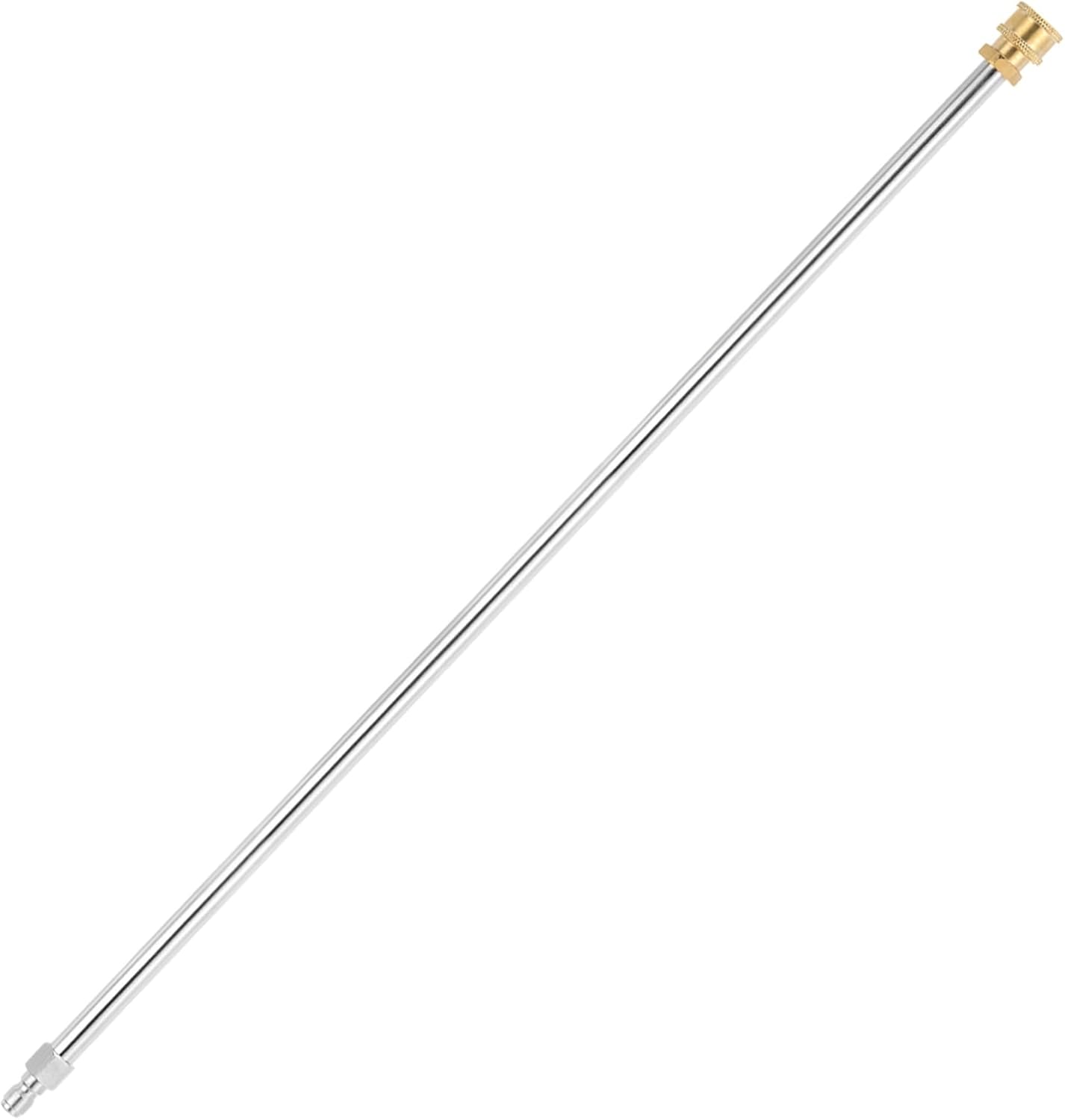 uxcell Pressure Washer Extension Wand, 17 in Stainless Steel Power Washer Lance, Heavy Duty Wands with 1/4" Quick Connect for Roof and Deck Cleaning, 4000PSI, 1 Pack