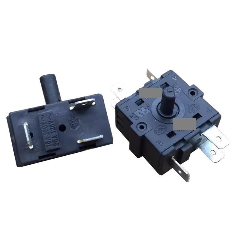 Commutateur rotatif double pot double bouton XK2 15A250V 6 broches 4 positions